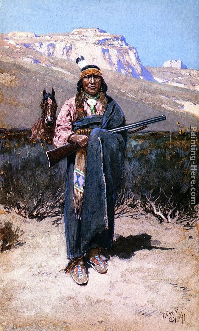 Henry Farny Indian Brave